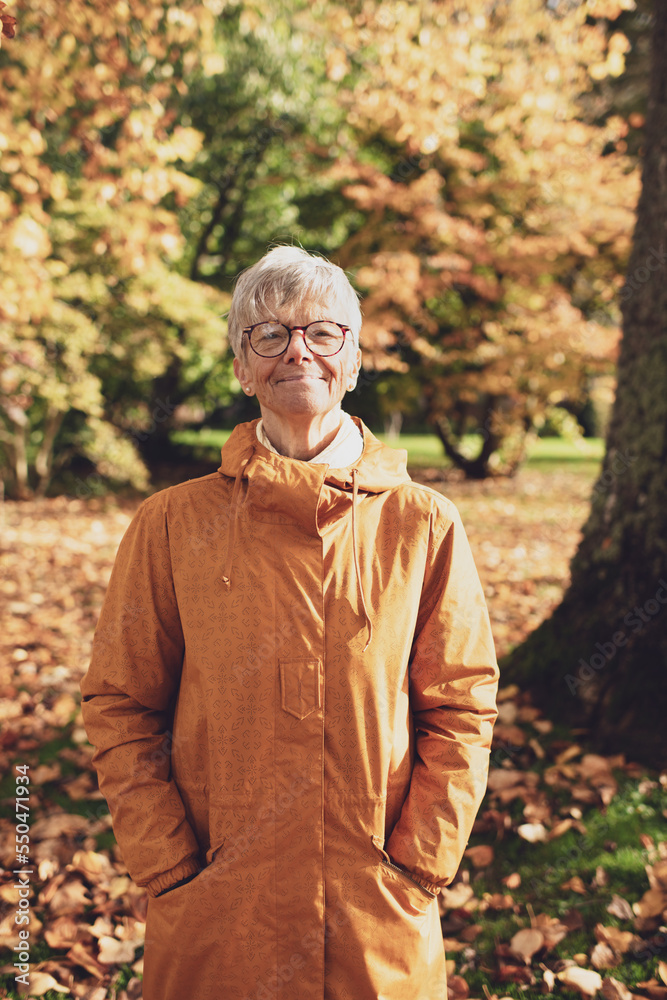 Portrait of a 75 year old gray-haired woman Portrait of a 75 year old gray-haired woman