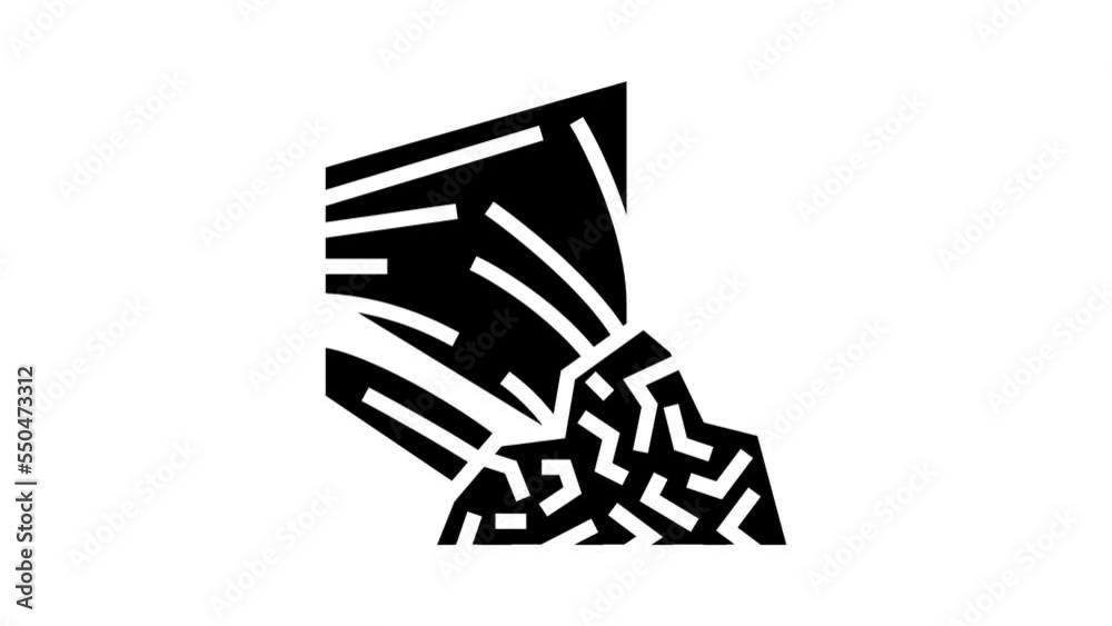 polyethylene plastic glyph icon animation polyethylene plastic glyph icon animation