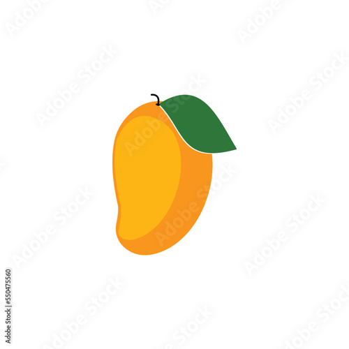 minimal flat fruit logo llustration 