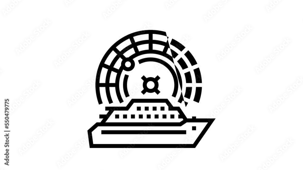 casino cruise line icon animation casino cruise line icon animation