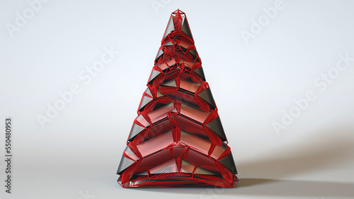 A 3D Illustration of a decorative object-artefact-art piece related to Christmas. Modelers, Decorators, Designers, and Artists must watch the mesh closely to easily make a version of their own.