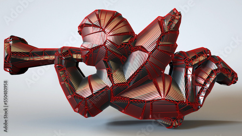 A 3D Illustration of a decorative object-artefact-art piece related to Christmas. Modelers, Decorators, Designers, and Artists must watch the mesh closely to easily make a version of their own.