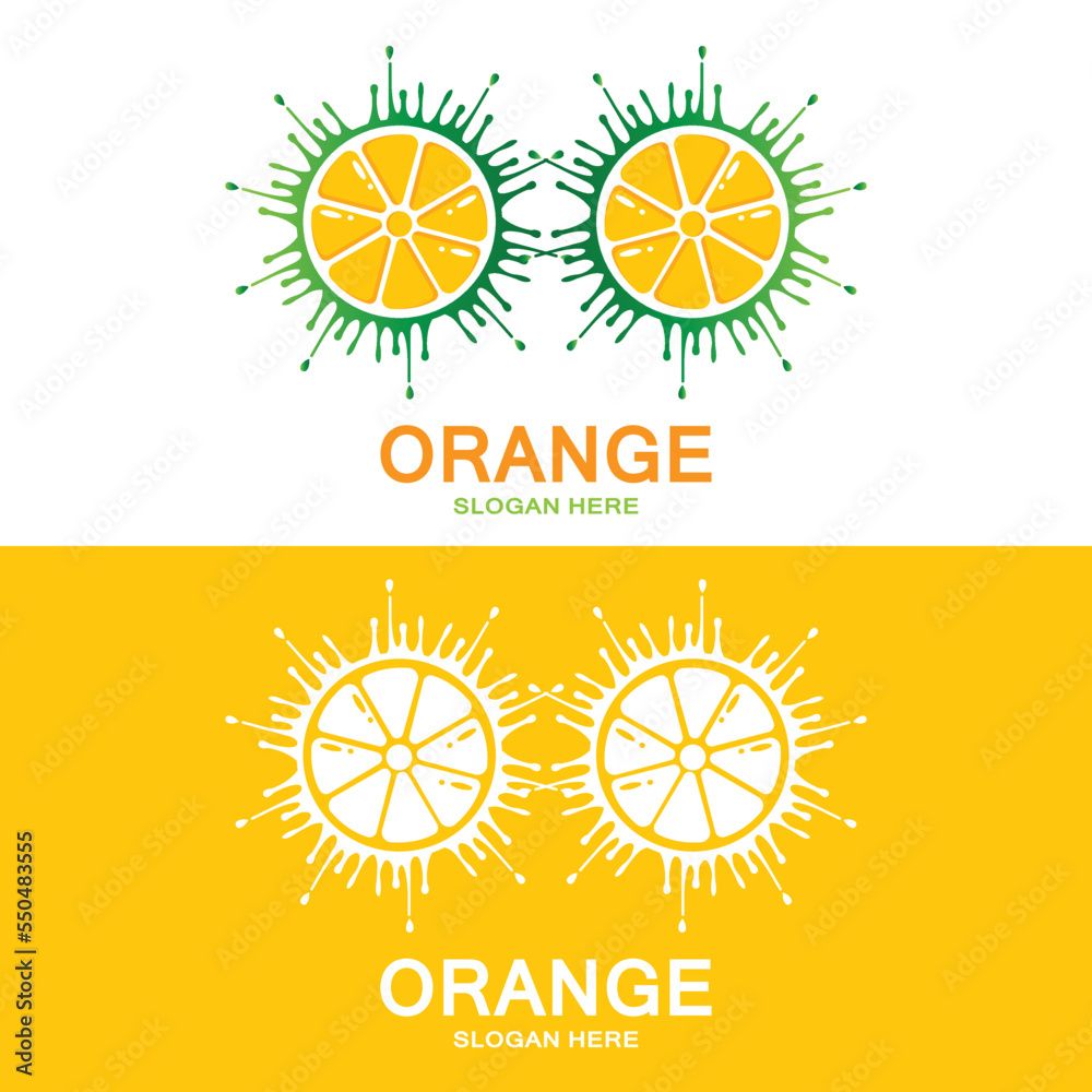 Orange Logo Design, Fresh Fruit Vector, Fruit Shop Fit Design, Banner Template, Orange Fruit Icon Orange Logo Design, Fresh Fruit Vector, Fruit Shop Fit Design, Banner Template, Orange Fruit Icon