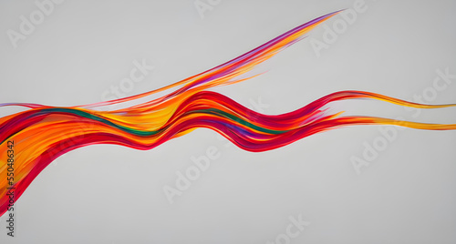 ABSTRACT COLORFUL PAINT WAVES BBACKGROUND WALLPAPER