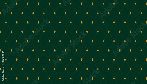 Abstract luxury dark green square pattern background. Modern elegant design concept. Vintage leather texture wallpaper. Vector illustration.