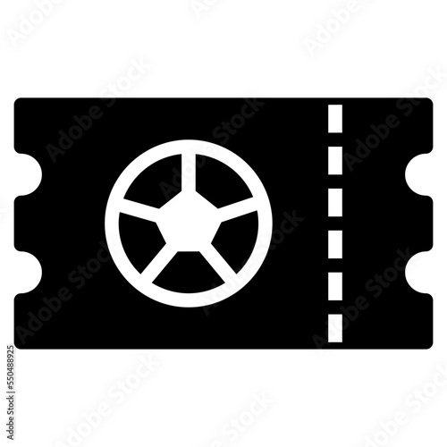 ticket glyph icon