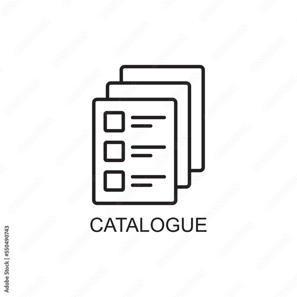 Catalogue Vector Icon Design Illustration, Catalogue, Catalog