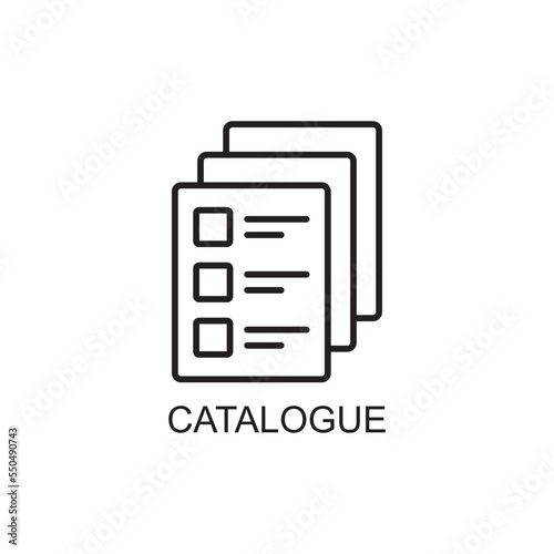 catalogue icon , business icon vector