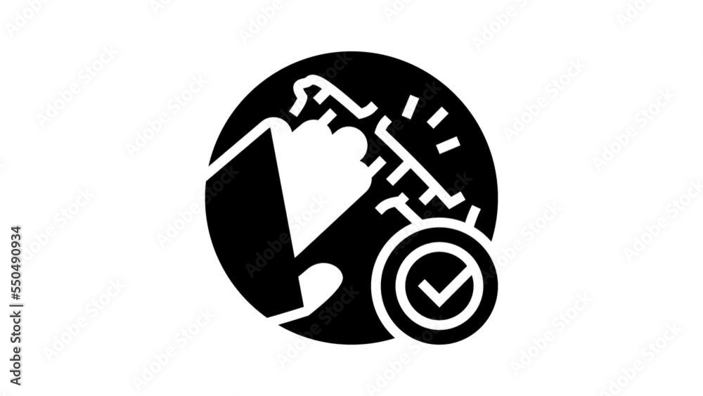 massage scar glyph icon animation massage scar glyph icon animation