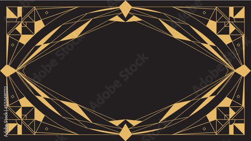 Gradient art deco background