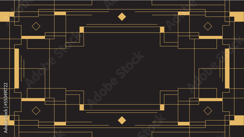 Gradient art deco background