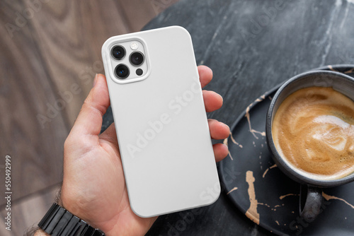 iPhone transparent clear phone case mockup