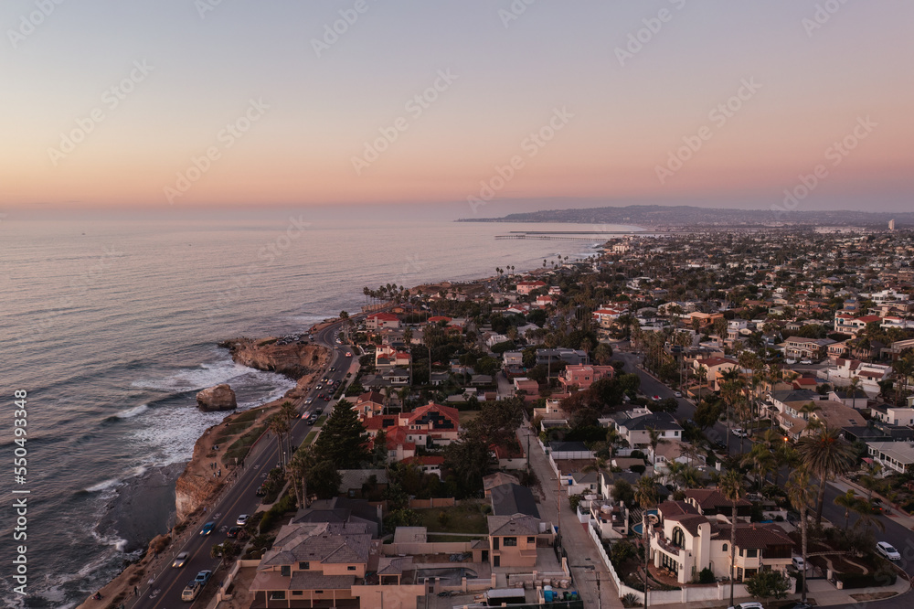 Sunset Cliffs in San Diego, California