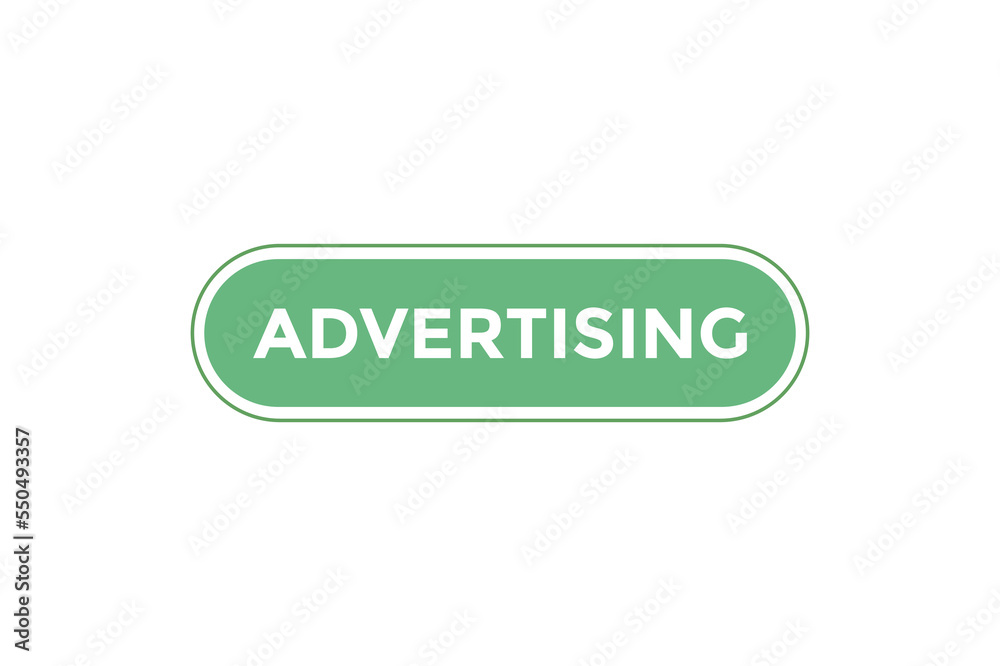Advertising button. web banner template Vector Illustration Advertising button. web banner template Vector Illustration