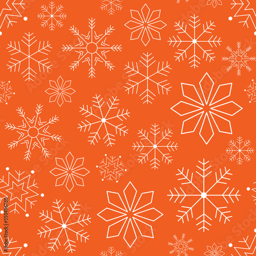 Christmas Winter Seamless Pattern. Vector illustration