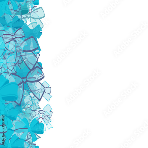 Background pattern abstract design texture. Vertical seamless stripe. Border frame, transparent background. Theme is about ribbons, dressing, embellishment, decoration, adornment