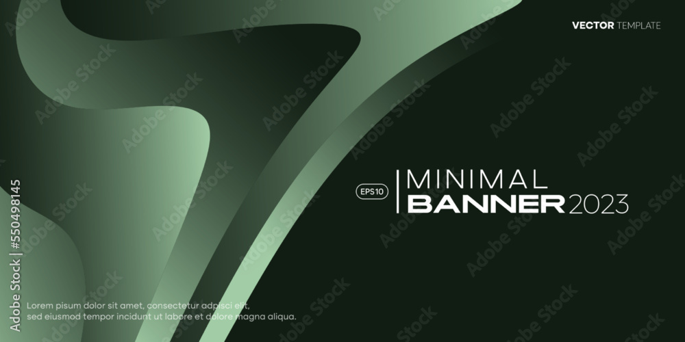 Abstract dynamic background. Modern banner design template with waves ...