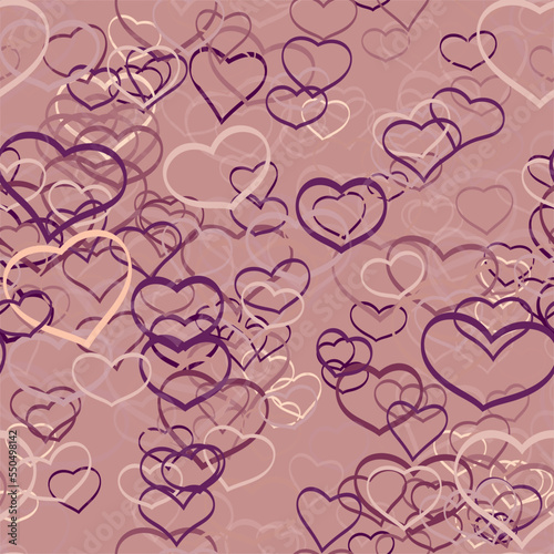 Background pattern abstract design texture. Seamless. Theme is about hearts, romance, relations, love