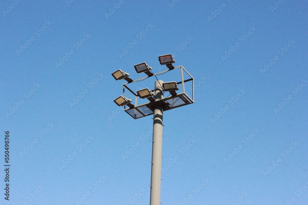 Basketball lights not lit in the middle of the day Basketball lights not lit in the middle of the day