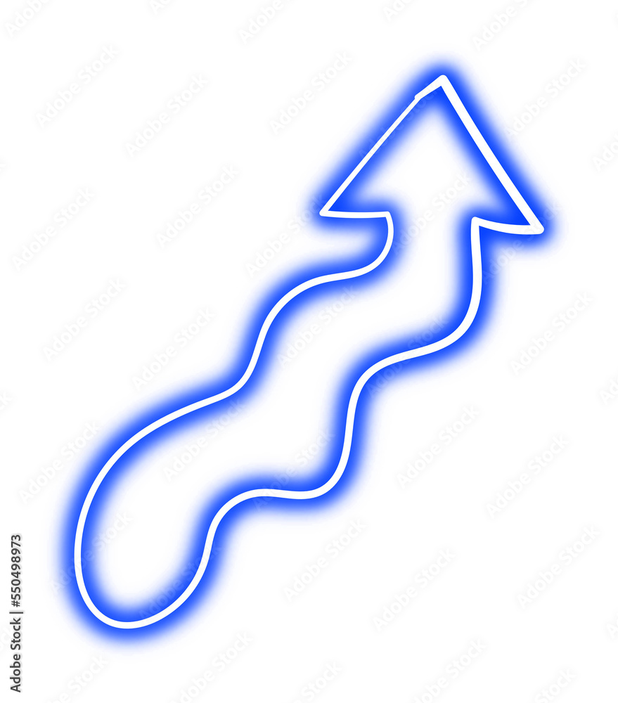 Glowing Neon Arrow Doodle Transparent PNG Glowing Neon Arrow Doodle Transparent PNG