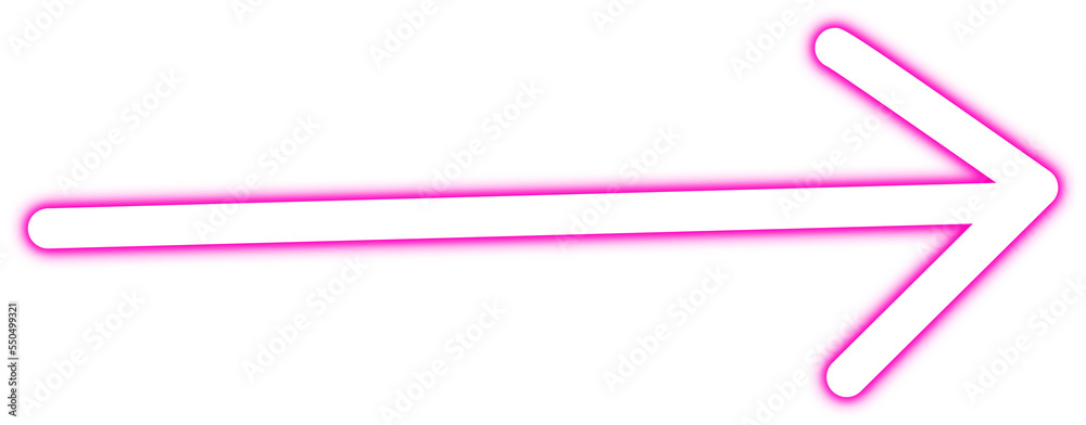 Glowing Neon Arrow Doodle Transparent PNG Glowing Neon Arrow Doodle Transparent PNG