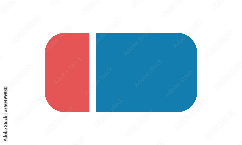 Simple eraser flat icon for web. Eraser flat sign vector design. Minimalist eraser web icon isolated on white. Eraser logo clipart. School supplies symbol icon. Back to school concept design Simple eraser flat icon for web. Eraser flat sign vector design. Minimalist eraser web icon isolated on white. Eraser logo clipart. School supplies symbol icon. Back to school concept design