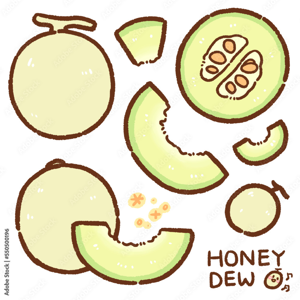 Ταπετσαρία honeydew cartoon drawing set
