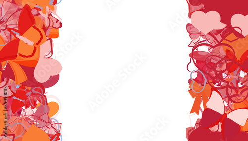 Background pattern abstract design texture. Vertical seamless stripes. Border frame, transparent background. Theme is about embellishment, repeat, exotic, dressing, gorgeous, background