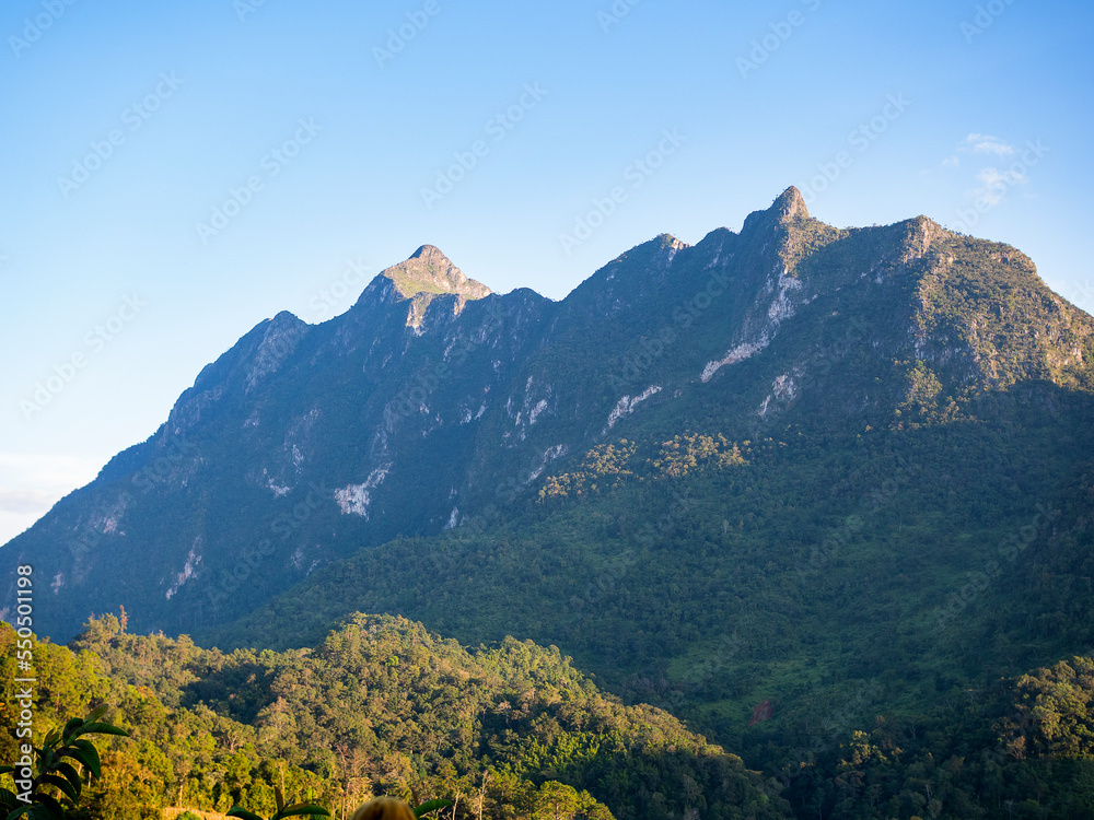 Doi Luang Chiang Dao scenery in the afternoon, Thailand