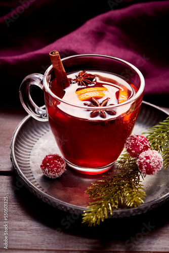 Wallpaper Mural Close Up of Cup of Mulled Wine Torontodigital.ca