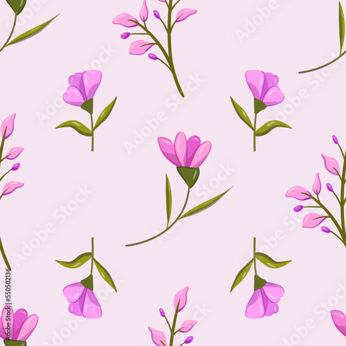 Vector flower seamless pattern. Perfect for modern wallpaper  fabric  home decor  and wrapping projects.
