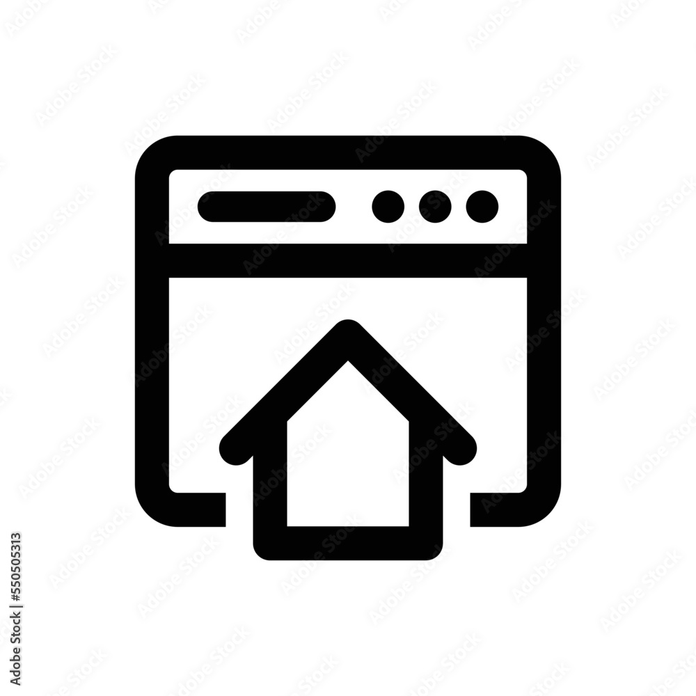 Homepage icon - vector illustration . Homepage, Web, Browser, Home, Website, Page, Internet, site, line, outline, icons . Homepage icon - vector illustration . Homepage, Web, Browser, Home, Website, Page, Internet, site, line, outline, icons .