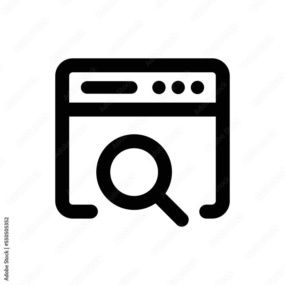 Search Web icon - vector illustration . Search, Web, Browser, Internet, Website, Find, Webpage, page, site, line, outline, icons . Search Web icon - vector illustration . Search, Web, Browser, Internet, Website, Find, Webpage, page, site, line, outline, icons .