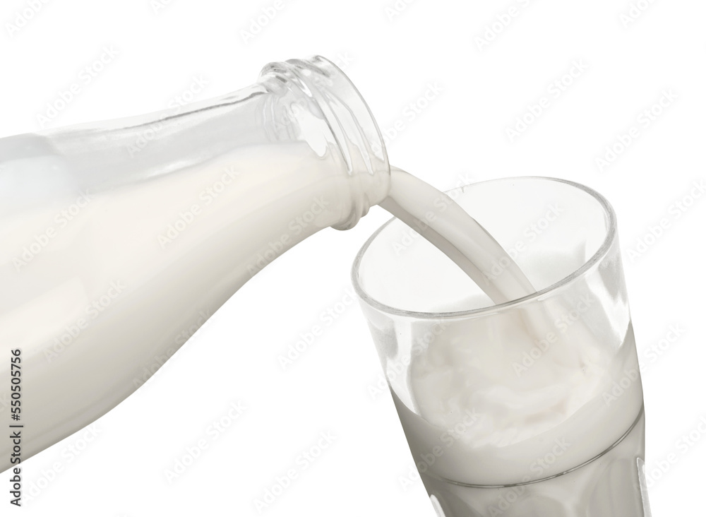 Pouring Milk in Glass
