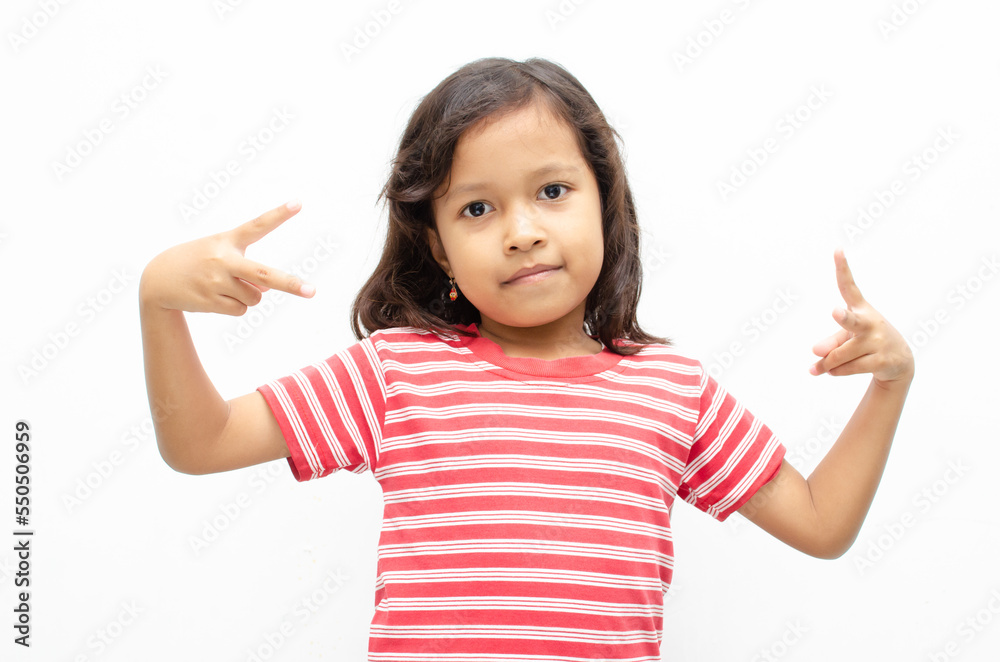 happy smilling asian little girl pose cheerfully with happy surprised expression happy smilling asian little girl pose cheerfully with happy surprised expression