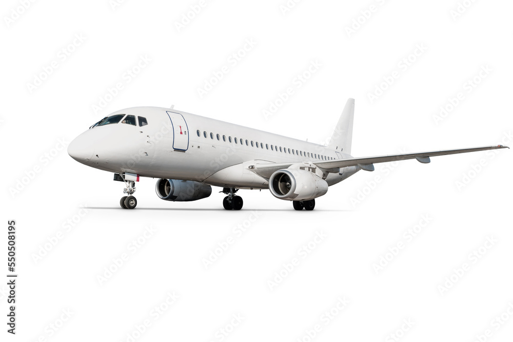 Passenger aircraft isolated on white background Passenger aircraft isolated on white background