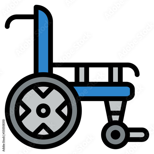 wheelchair invalid help medical icon