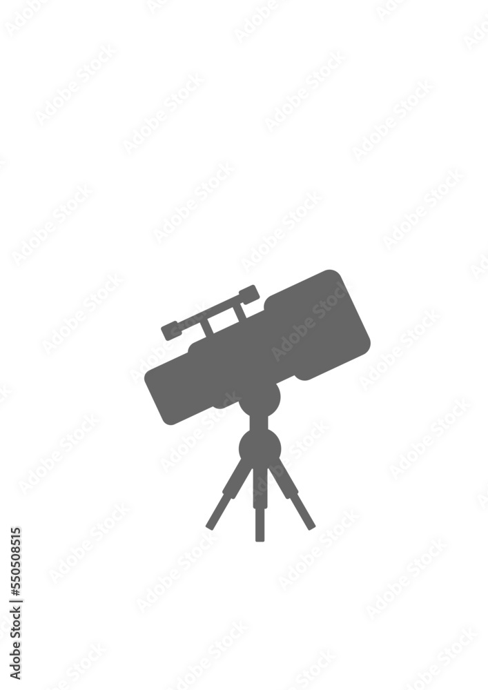 Telescope & tripod / transparent background