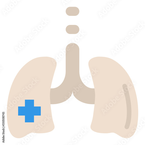 lungs respiration pulmonary medical icon