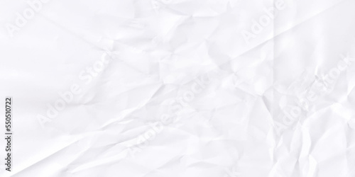 White crumpled paper textured background vector © Creative
