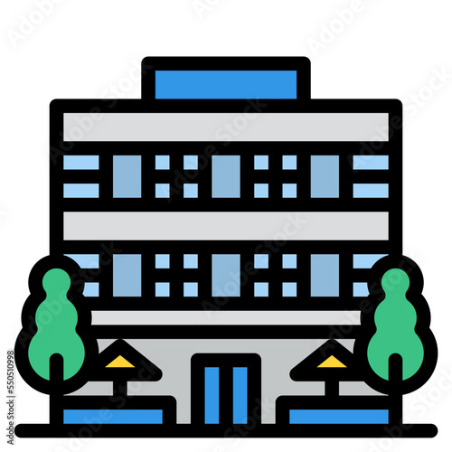 hotel accommodation motel travel icon