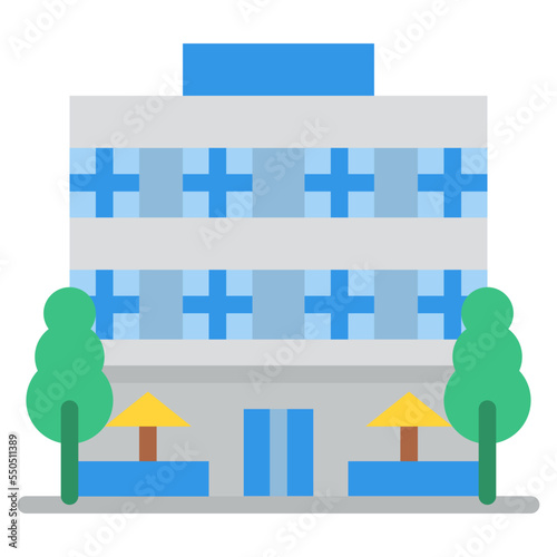 hotel accommodation motel travel icon