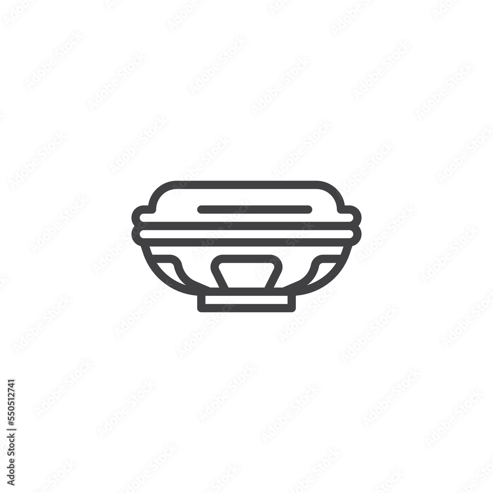 Food Box line icon