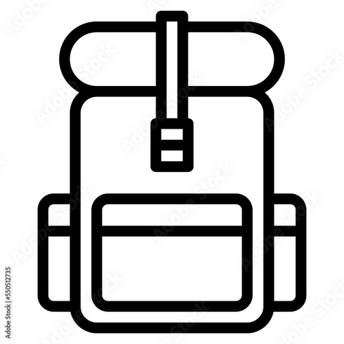 backpacking backpacker bag trip travel icon