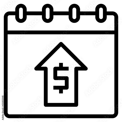 pay day outline icon