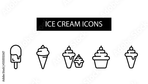 ice cream icon design cold sweet icon cream frozen