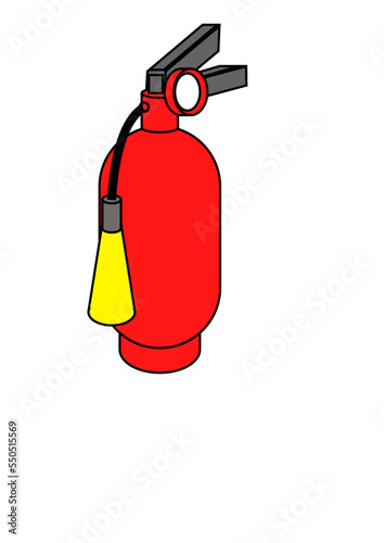 fire extinguisher vector / transparent background