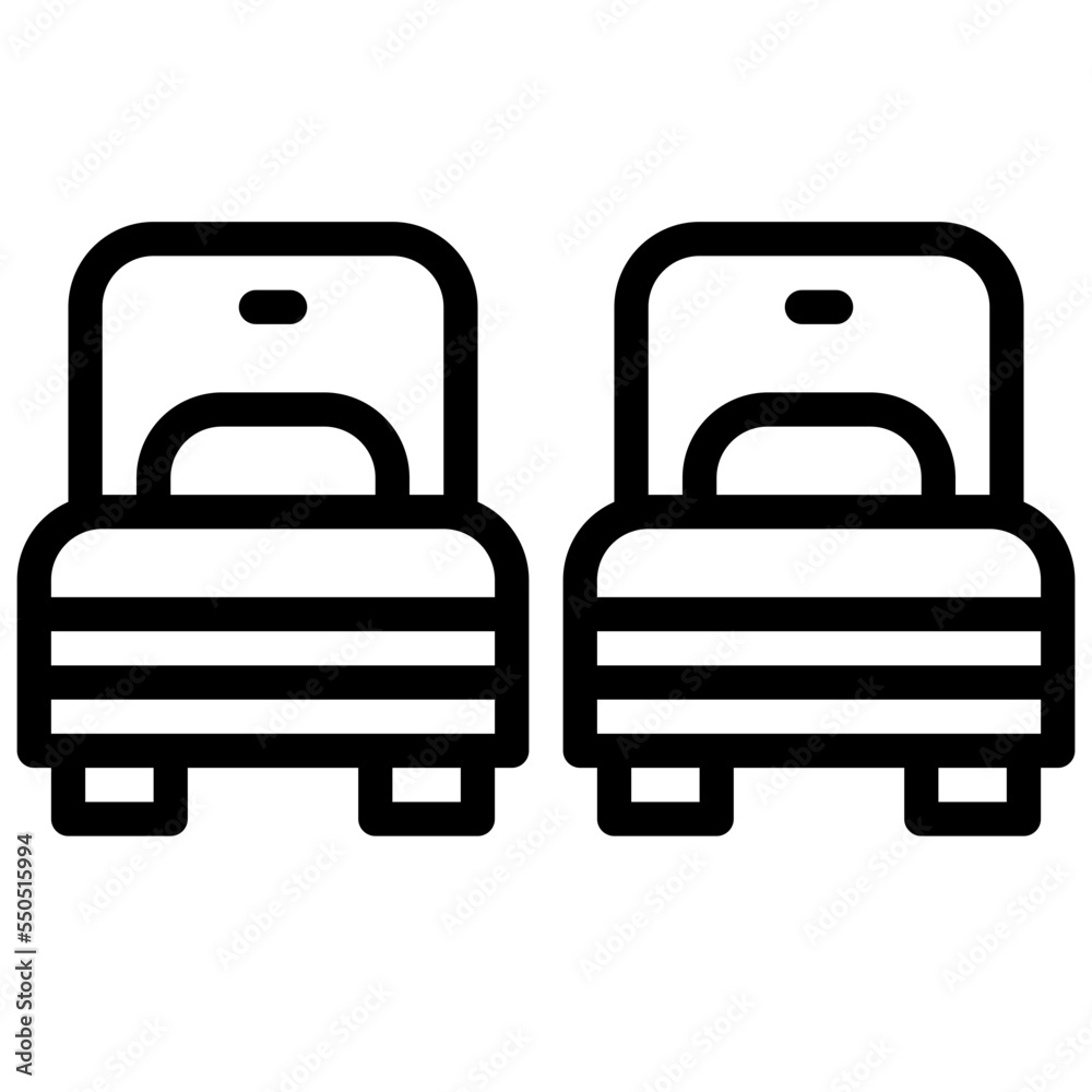 twin bed room sleep icon twin bed room sleep icon