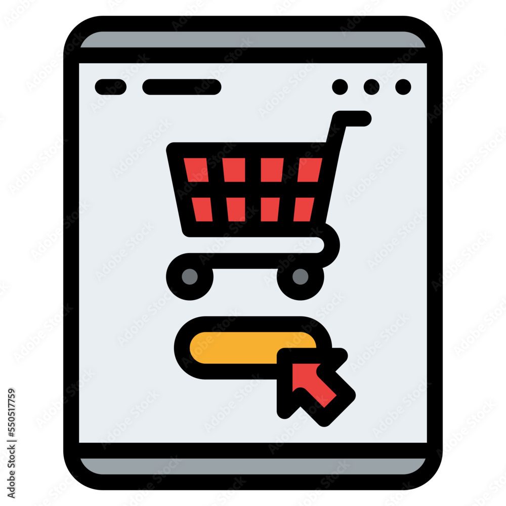 ecommerce platform ipad click buy icon ecommerce platform ipad click buy icon