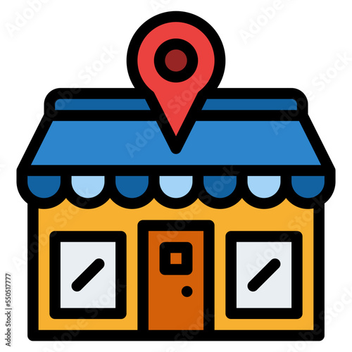 location store address ecommerce icon